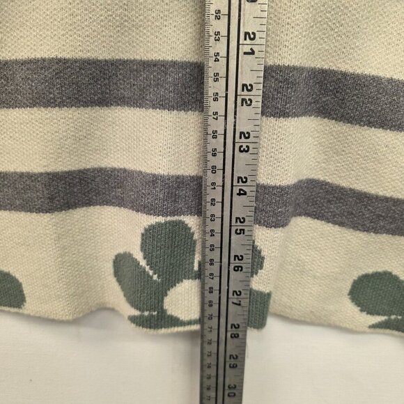 Blue Brush Pieced Cardigan Sweater Women's Size Medium - Picture 7 of 11